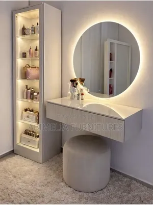 Modern Dressing Table With Illuminated Mirror