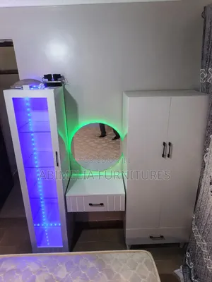 Modern Dressing Table With Illuminated Mirror