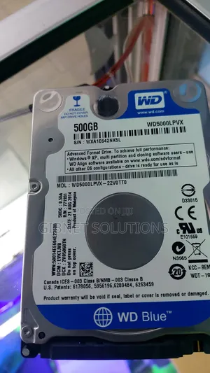 WD Blue 500GB Laptop Harddisk