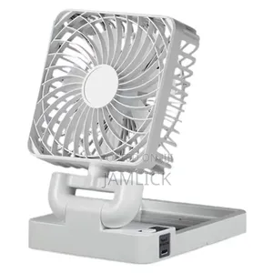 Portable Solar Rechargeable Mini Table Fan 180° USB 3-Speed - HK