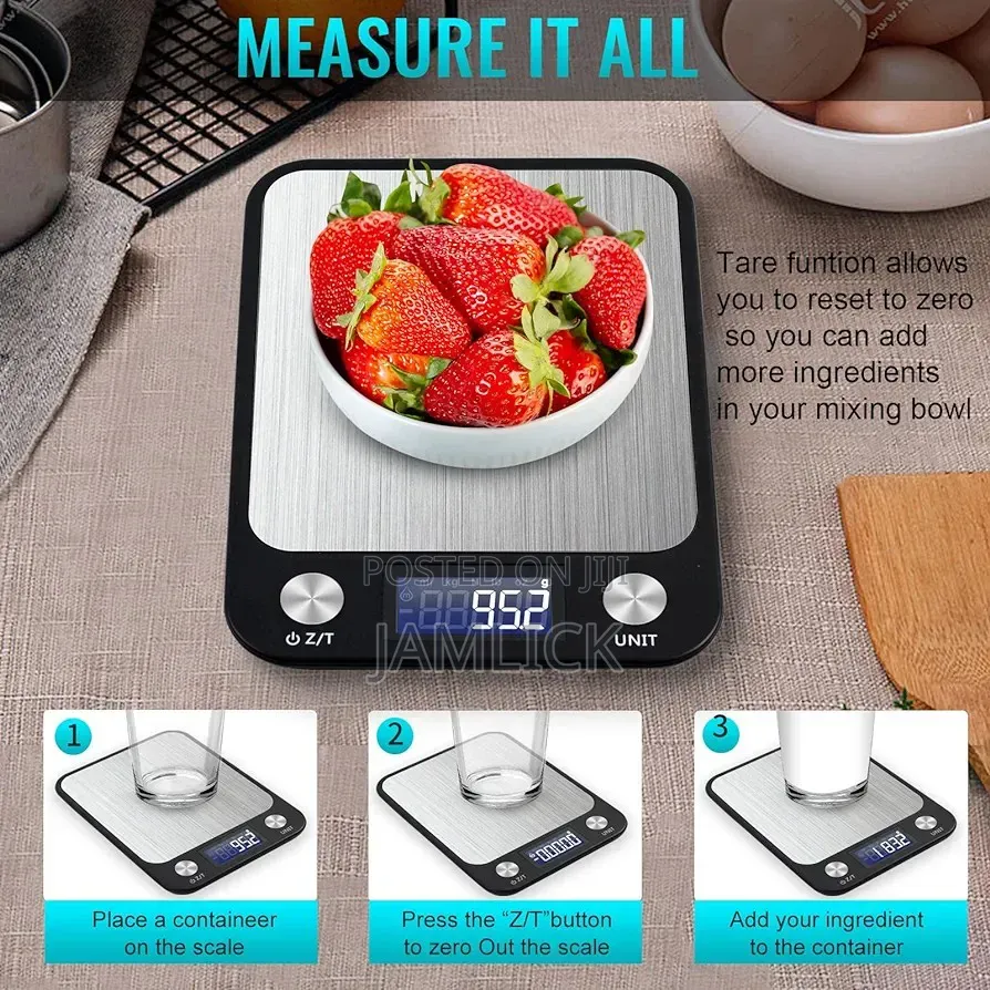 Digital Kitchen Scale 5kg 1g Accurate Food Baking Weighing Scale - HK