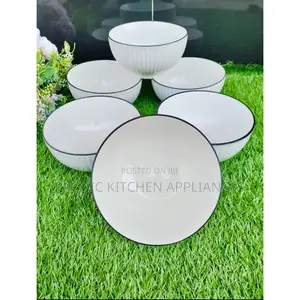 Ceramic 6pc Concise Bowls