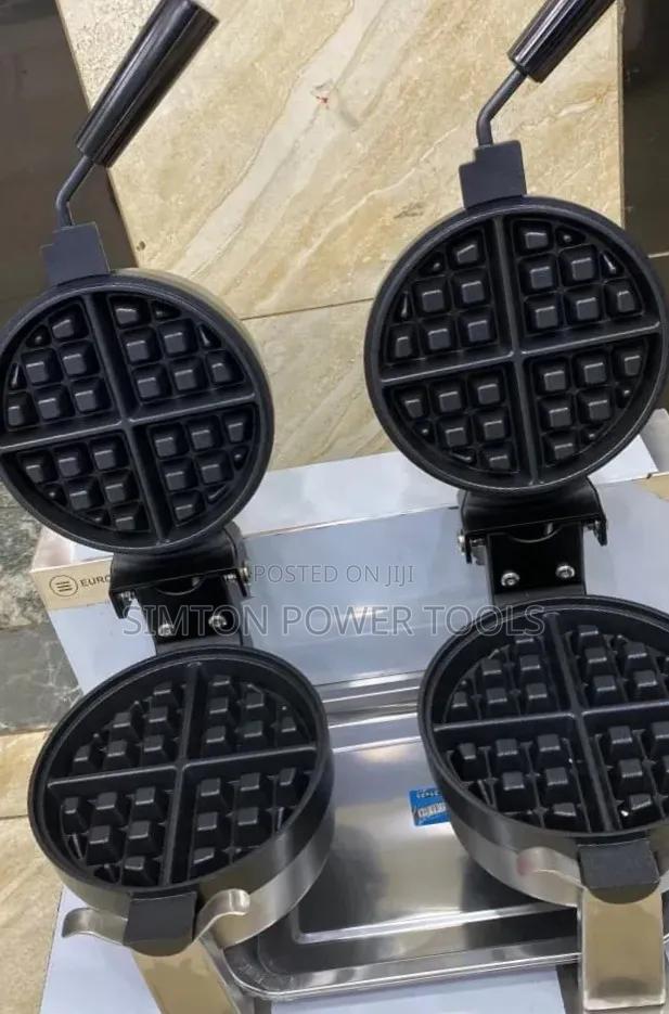 Commercial Double Rotating Belgian Waffle Maker - main view