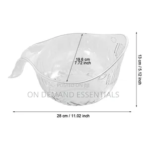 *Acrylic Multi Functional Drain New Fruit Cleaning Bowl