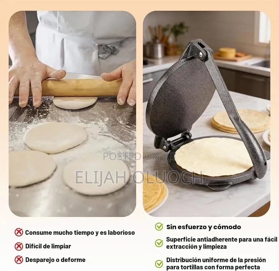 Alluminium Alloy Tortilla Press Chapati Roller Press Now Available