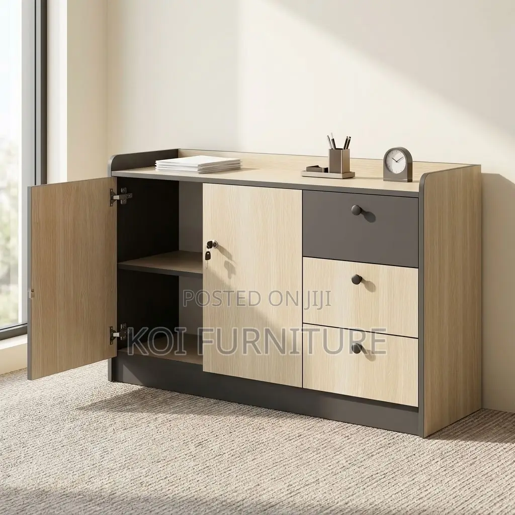 Office Cabinet; Executive Office Files Storage Lockable Credenza