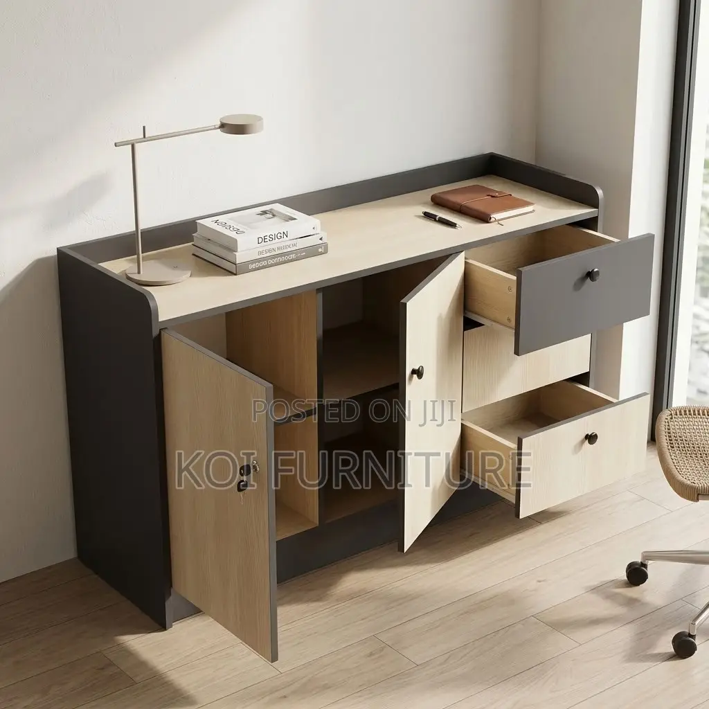Office Cabinet; Executive Office Files Storage Lockable Credenza