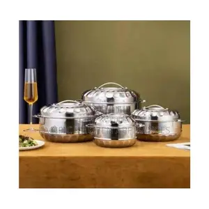 Matrix 4 PCS Hotpots Stainless Steel Serving Dish Casserole Sereware