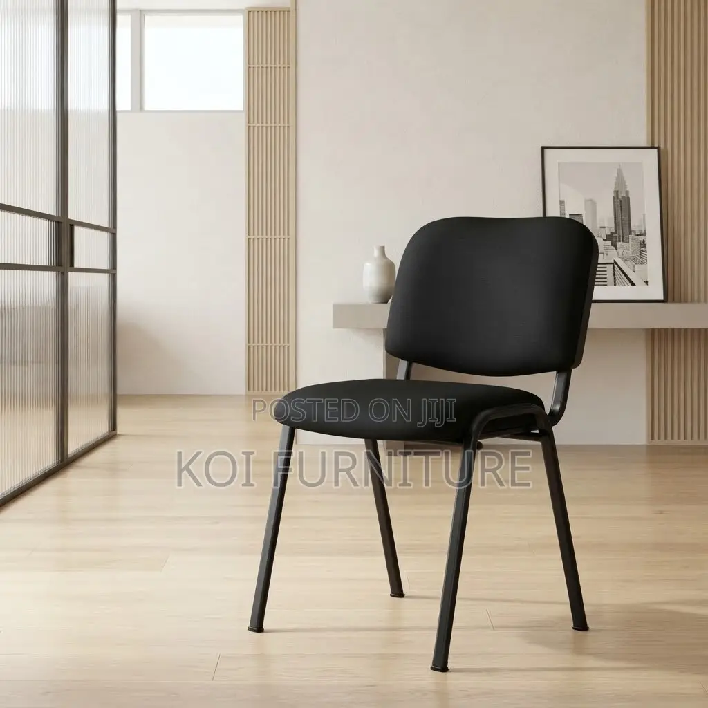 Office Chairs; Armless Fabric Visitors Reception Chair