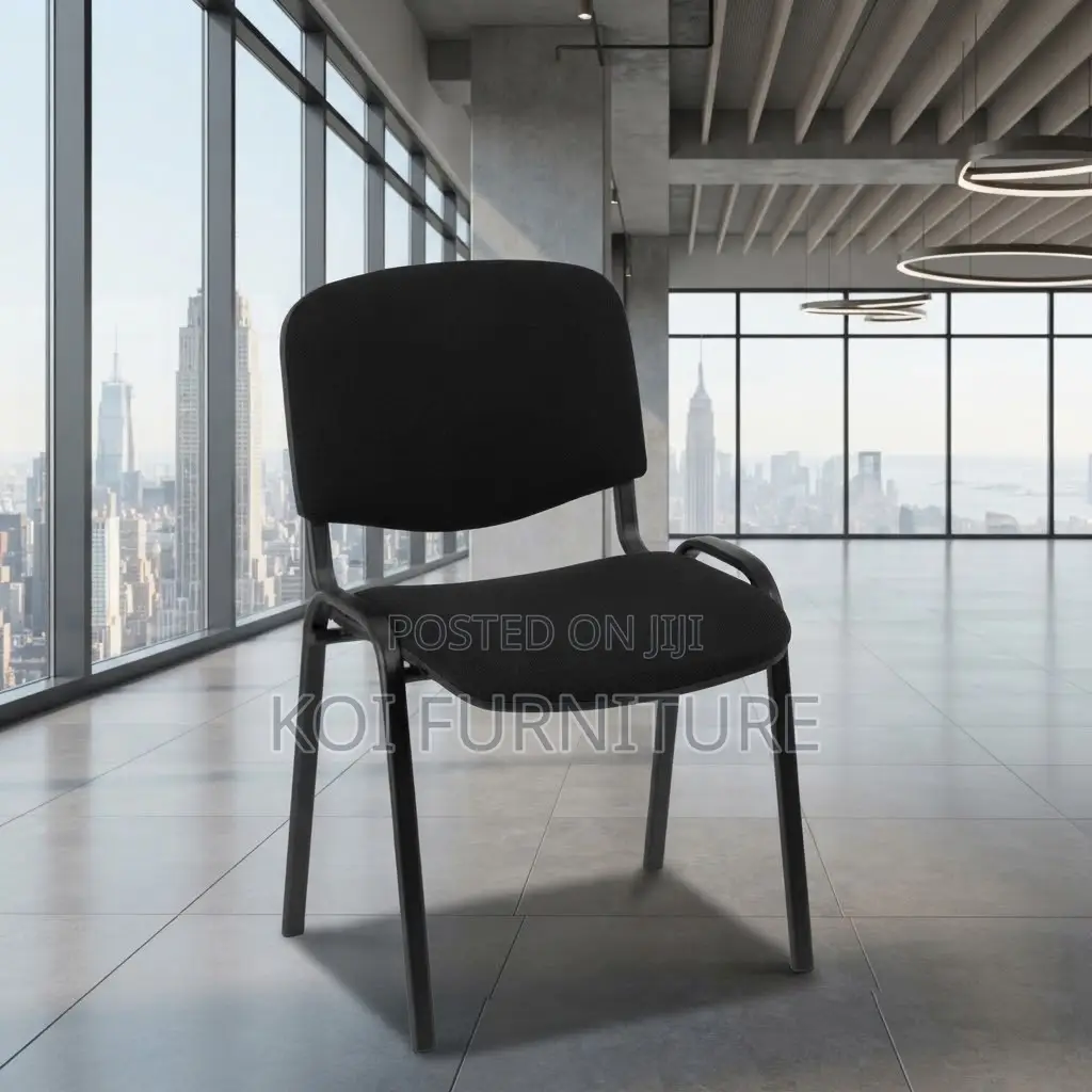 Office Chairs; Armless Fabric Visitors Reception Chair