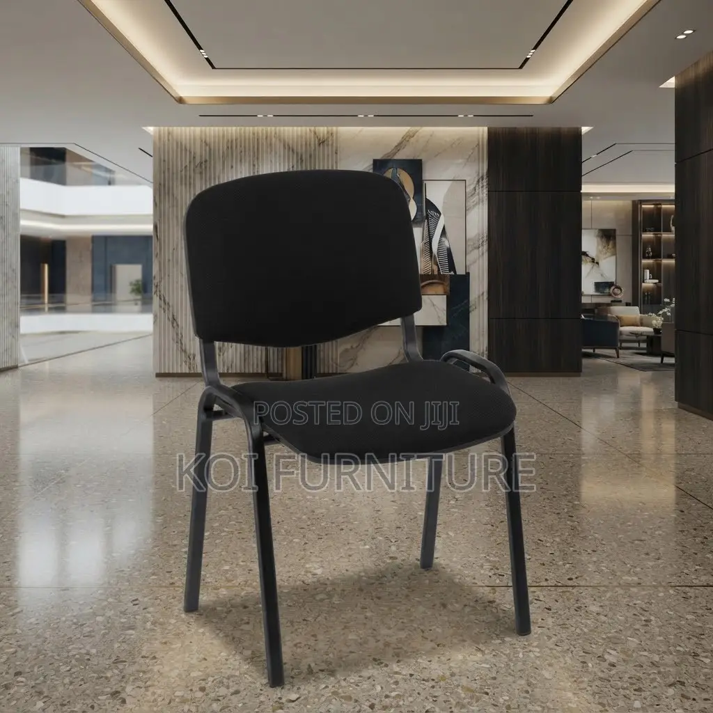 Office Chairs; Armless Fabric Visitors Reception Chair