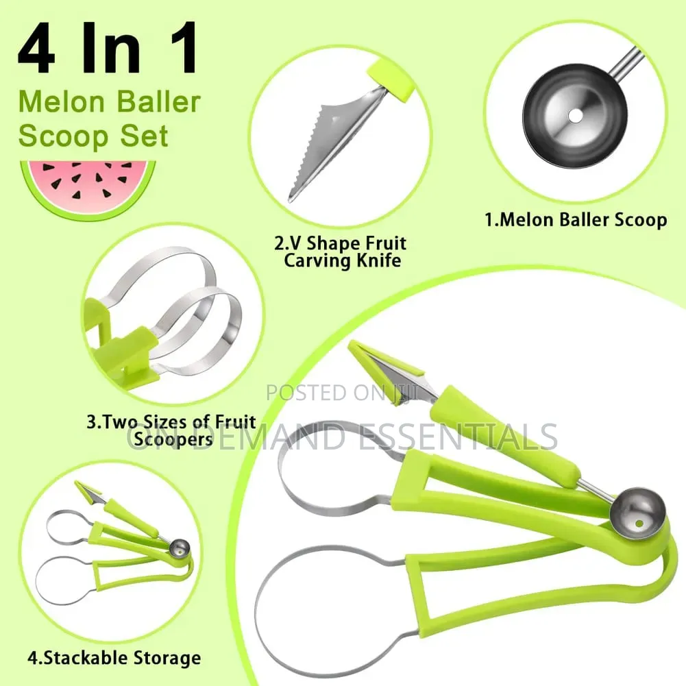 4 in 1 Watermelon Slicer Cutter Scoop