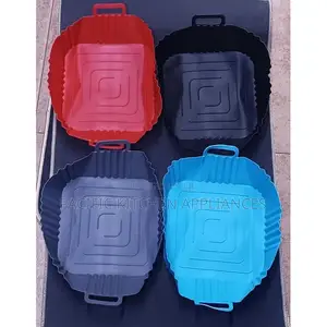 Silicone Air Fryer Liners Square Reusable Heat Resistant Food