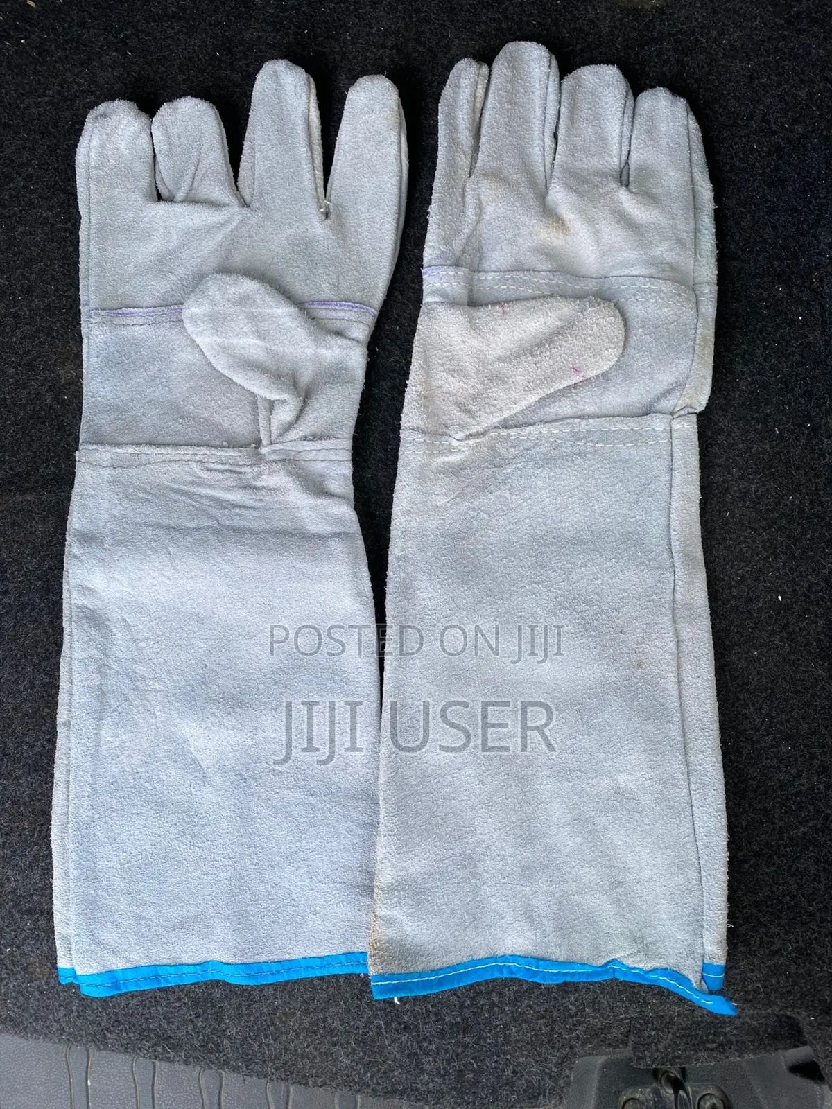 Heavy-Duty Split-Leather Industrial Work Gloves