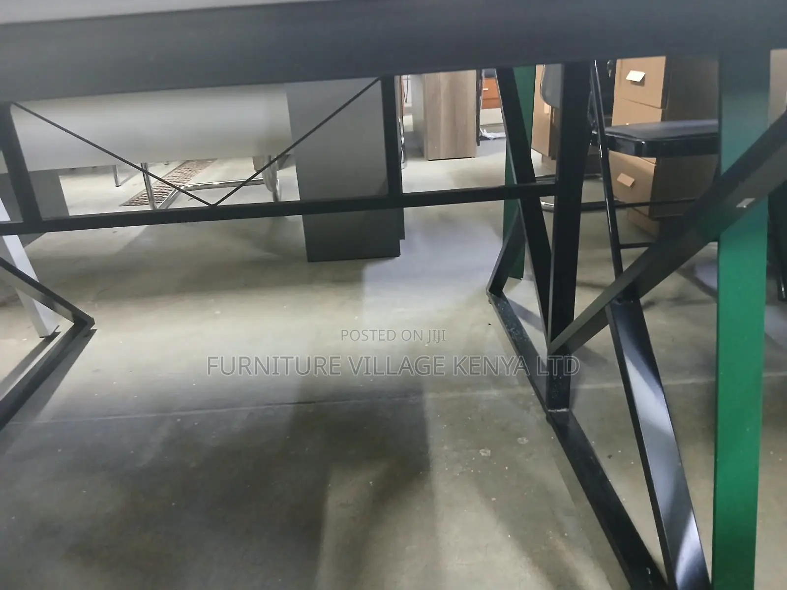 Workstation; 2 Way-Metal Frame Computer Workstation Table