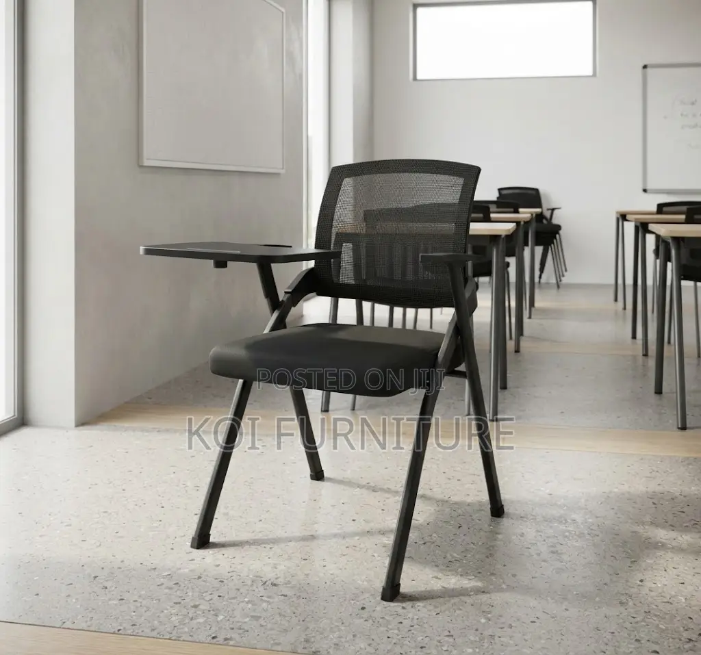 Office Chairs; Black Foldable Modern Ergonomic School Chair