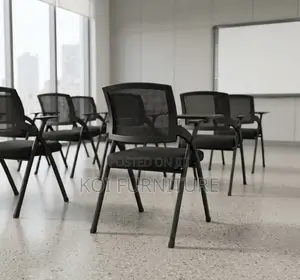 Office Chairs; Black Foldable Modern Ergonomic School Chair