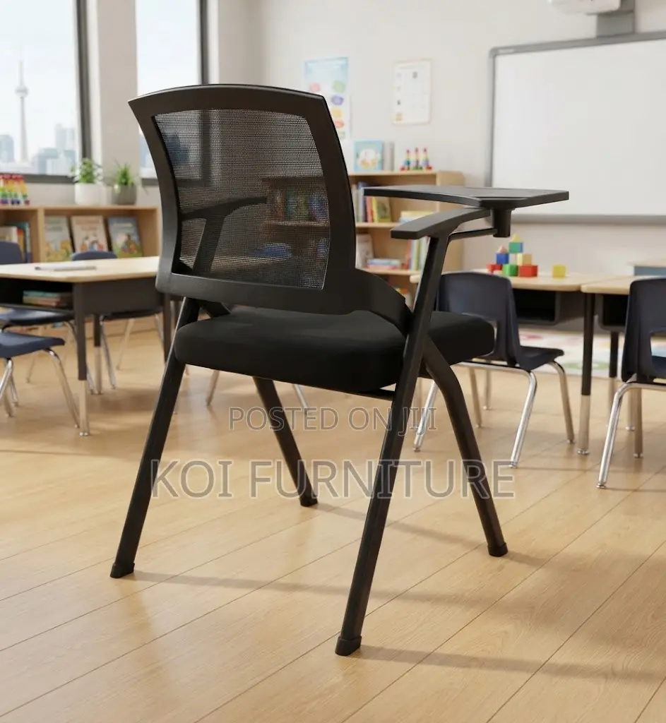 Office Chairs; Black Foldable Modern Ergonomic School Chair
