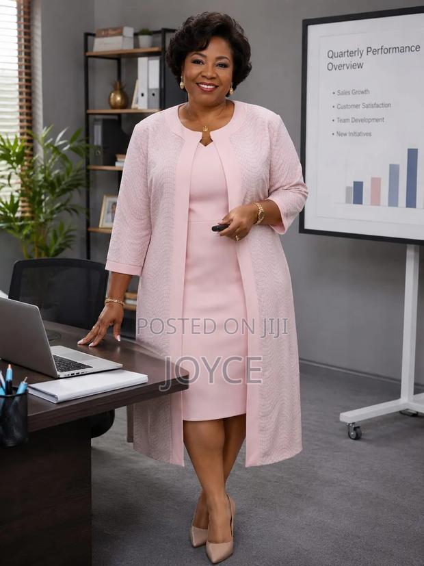 Sleeveless Dress and Long Jacket - main view