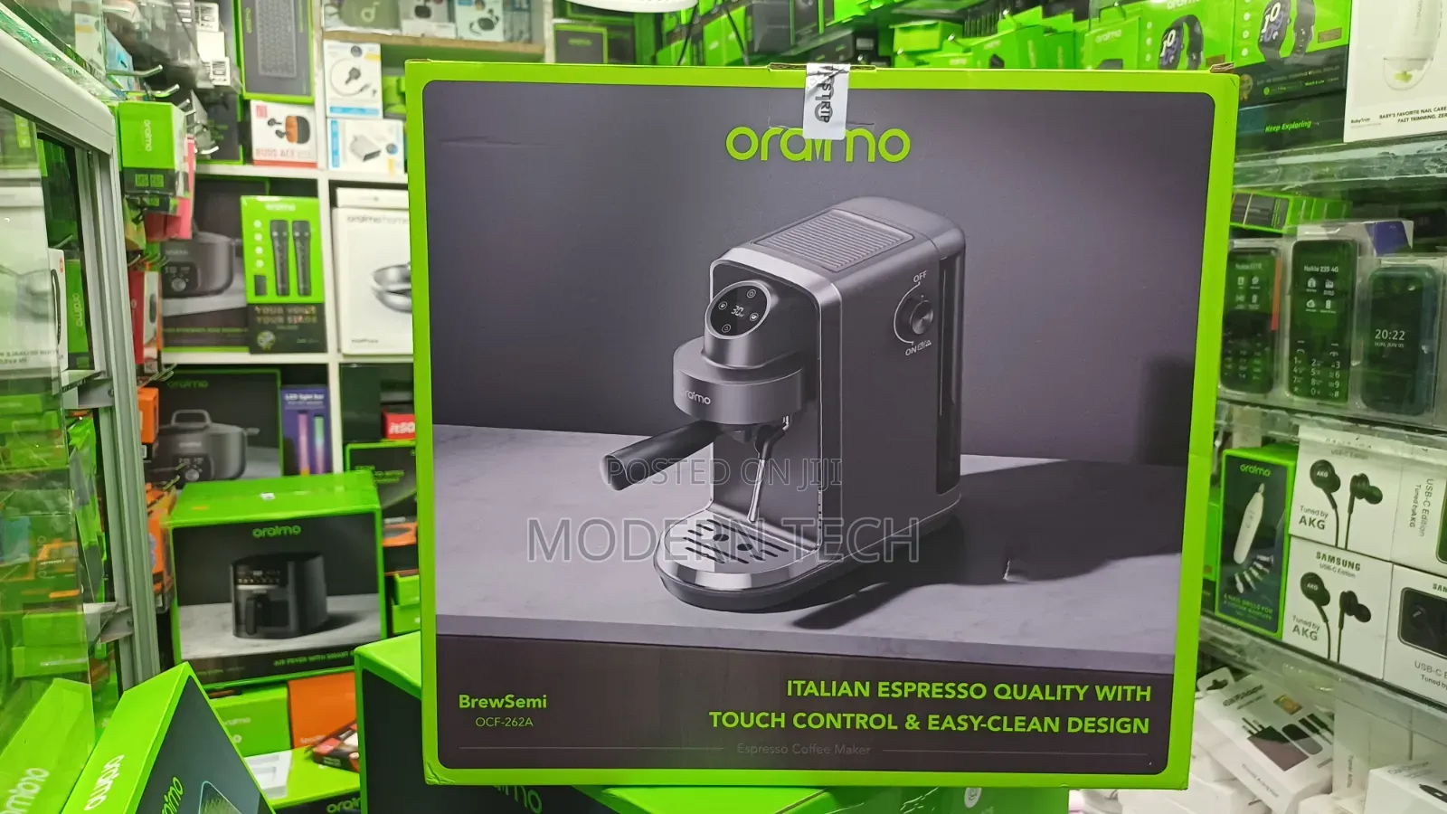 Oraimo BrewSemi Powerful Espresso Maker – Premium Coffee Machine