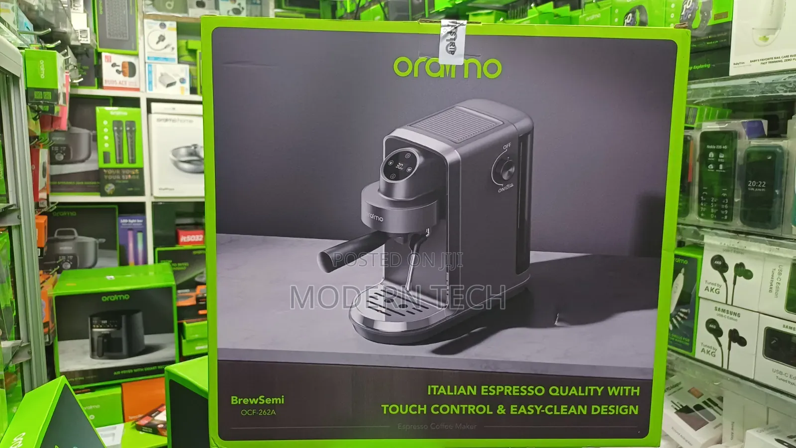Oraimo BrewSemi Powerful Espresso Maker – Premium Coffee Machine