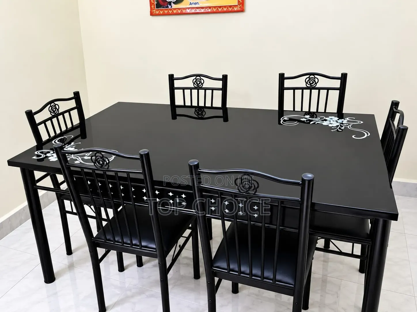 Glass Dining Table 6 Seater