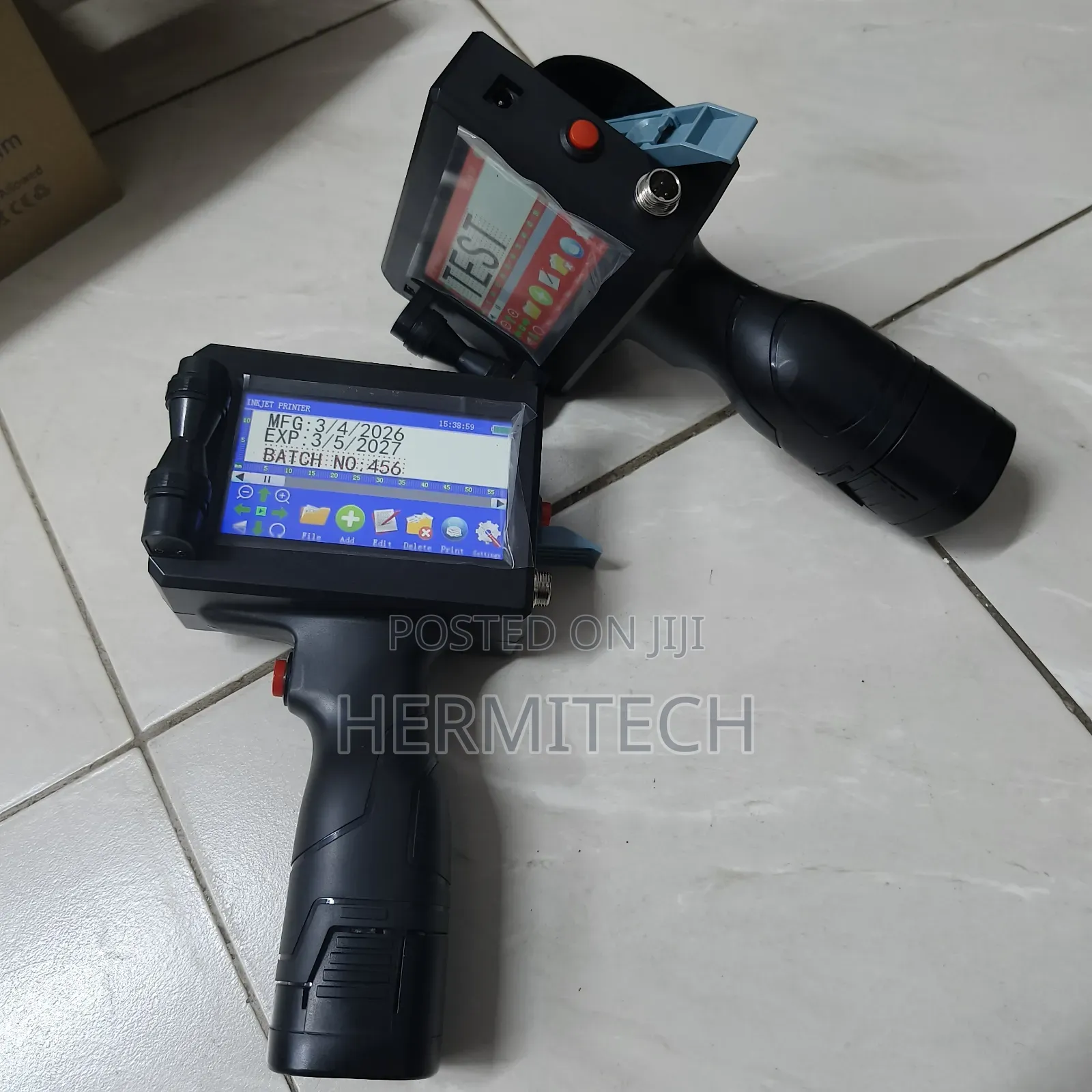 Handheld Inkjet Printer for Metal Surface Coding