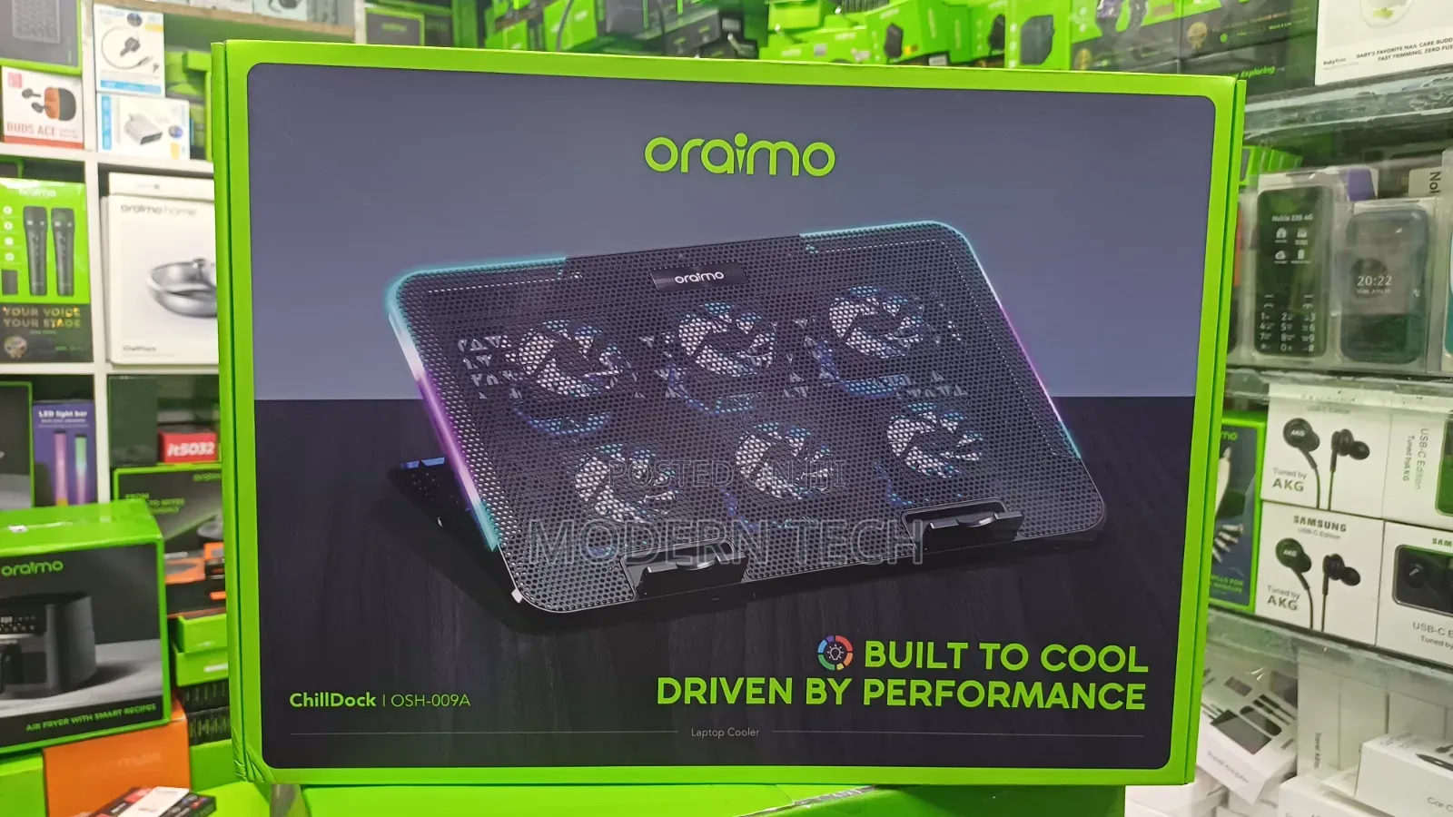Oraimo ChillDock Dual USB Ports Laptop Cooler