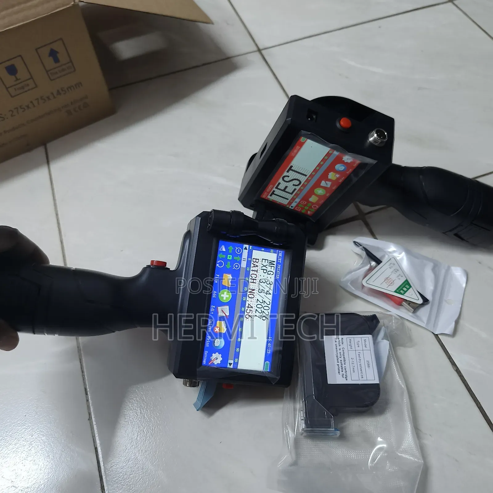 Handheld Inkjet Printer for Barcode and QR Code Printing