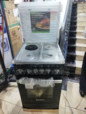 Syinix Standing Cooking 50*55cm 3 Gas + 1 Electric