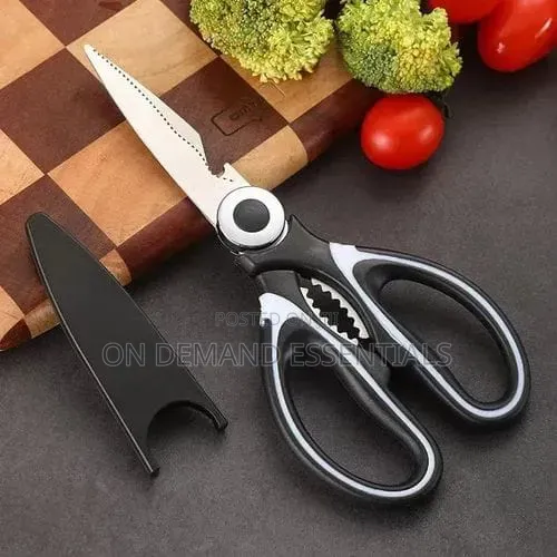 Black Handle Kitchen Scissors