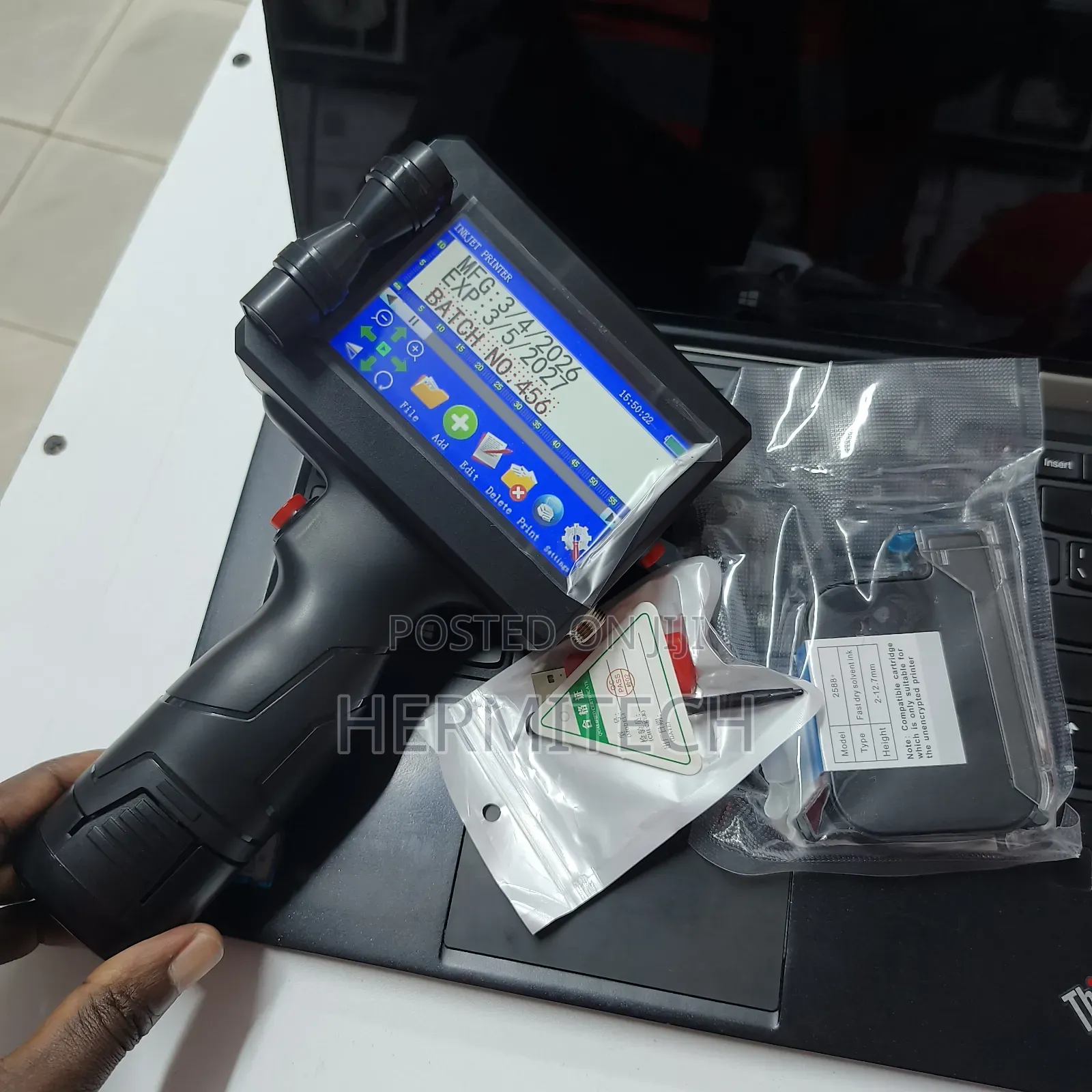 Compact Handheld Printer for Date and Batch Marking