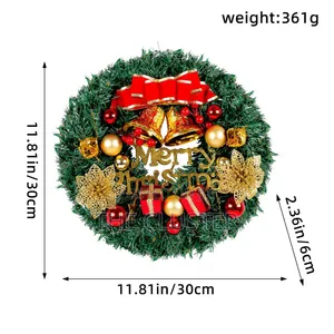 30cm Christmas Wreath With Lights