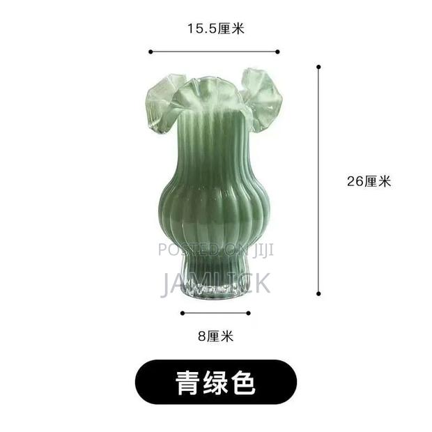 Fancy Glass Flower Vase – EL - thumbnail 2