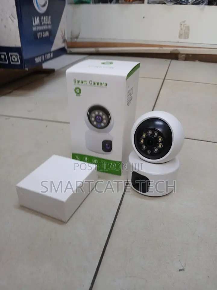 Dual Lens WiFi Smart Nanny Camera With 2-Way Audio