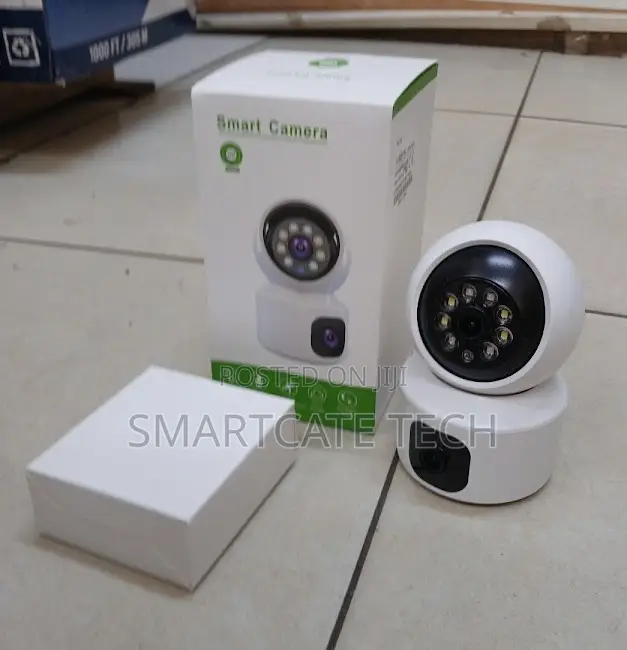 Wireless Dual Lens Home CCTV Camera With Two-Way Talk