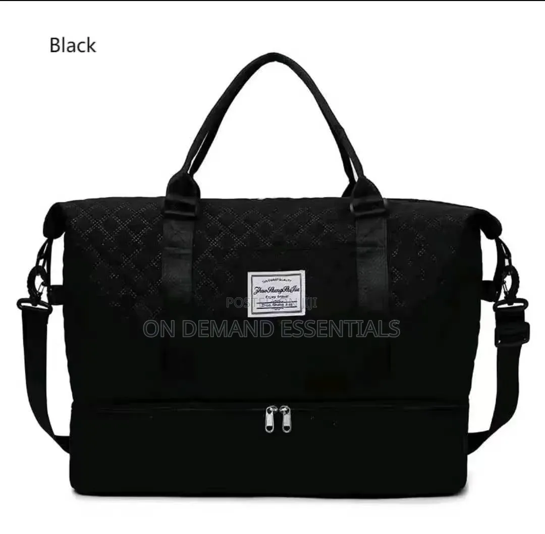 2in1 Compartment Duffle Bags Shoe Bottom Compartment