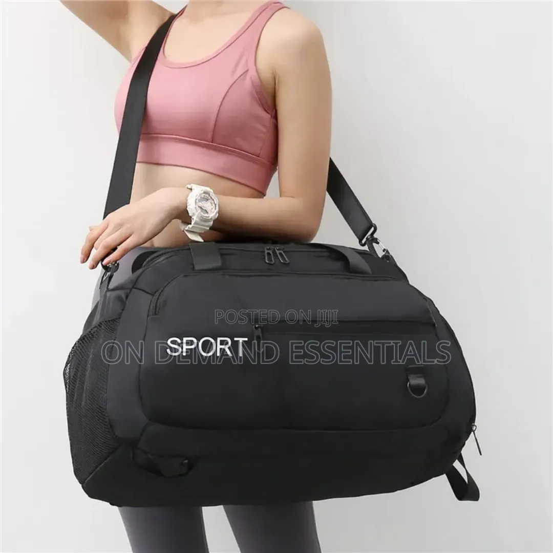 Sports Duffle Bag With Shoe Compartment