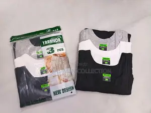 Yarrisson 3 in 1 Cotton Vests Grey Black and White
