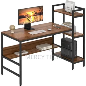 Imported Office Desk With Shelves