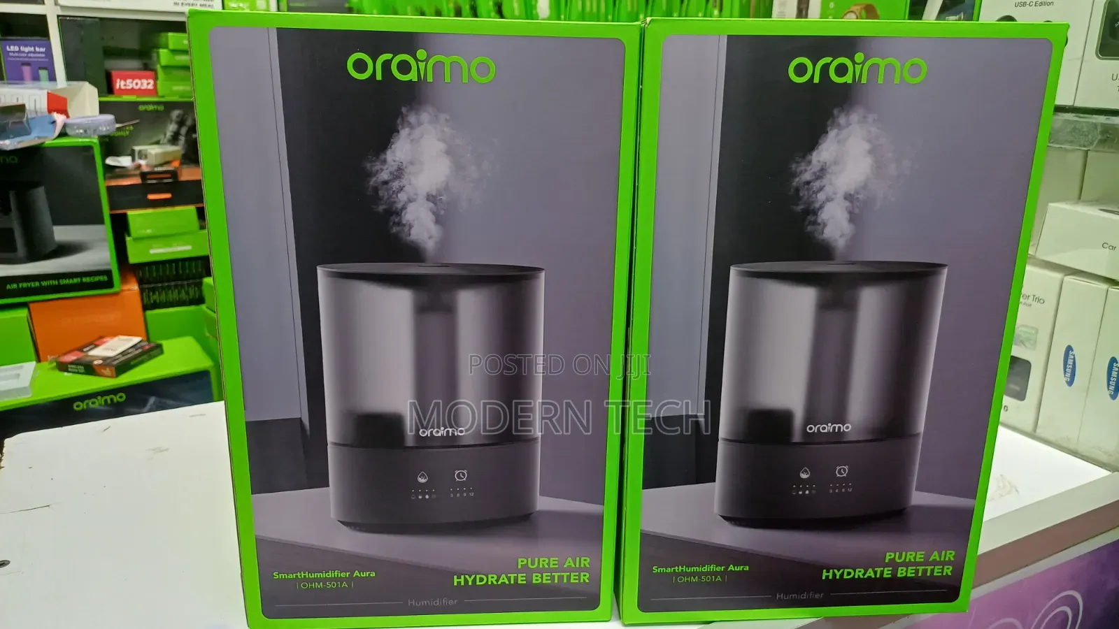 Oraimo SmartHumidifier Aura 4L With 7-Color LED Lights