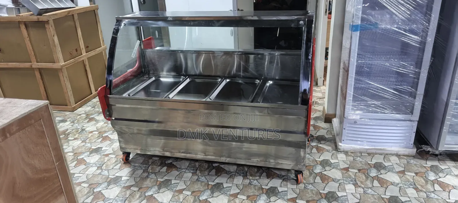 DMK Precious Meat Chiller Display, 4x3Ft With Trys