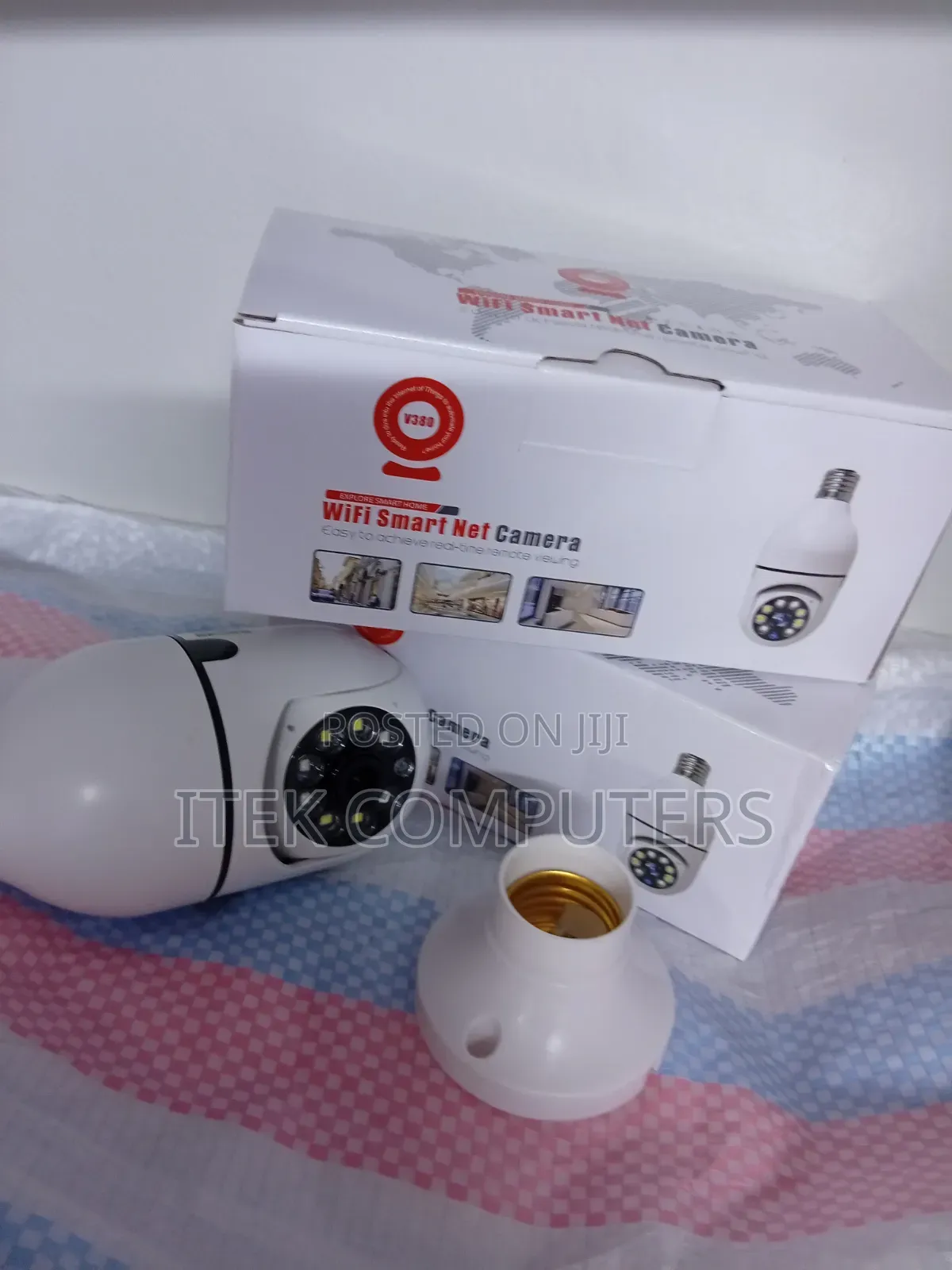 Smart V380 Bulb CCTV Camera for Easy Home and Shop Placement