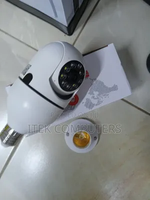V380 Bulb CCTV Camera With Practical Easy Placement Security Design