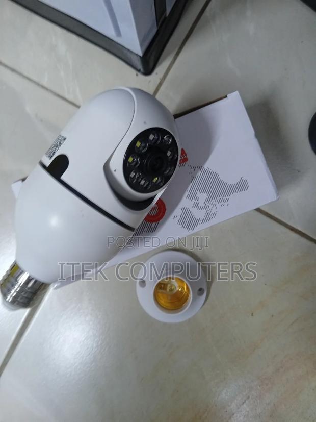 V380 Bulb CCTV Camera With Practical Easy Placement Security Design