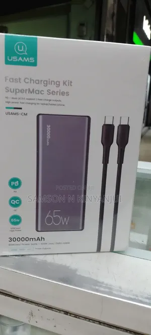 USAMS SuperMac Series 30,000mAh 65W Power Bank