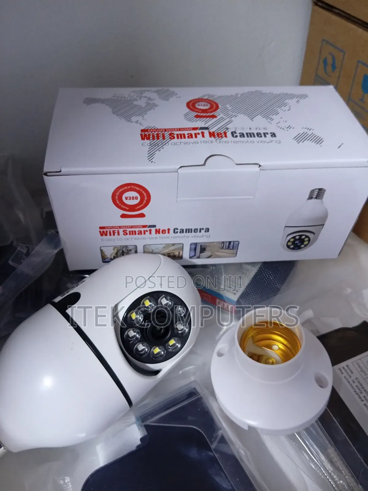 Easy Placement V380 Bulb CCTV Camera for Smart Property Security