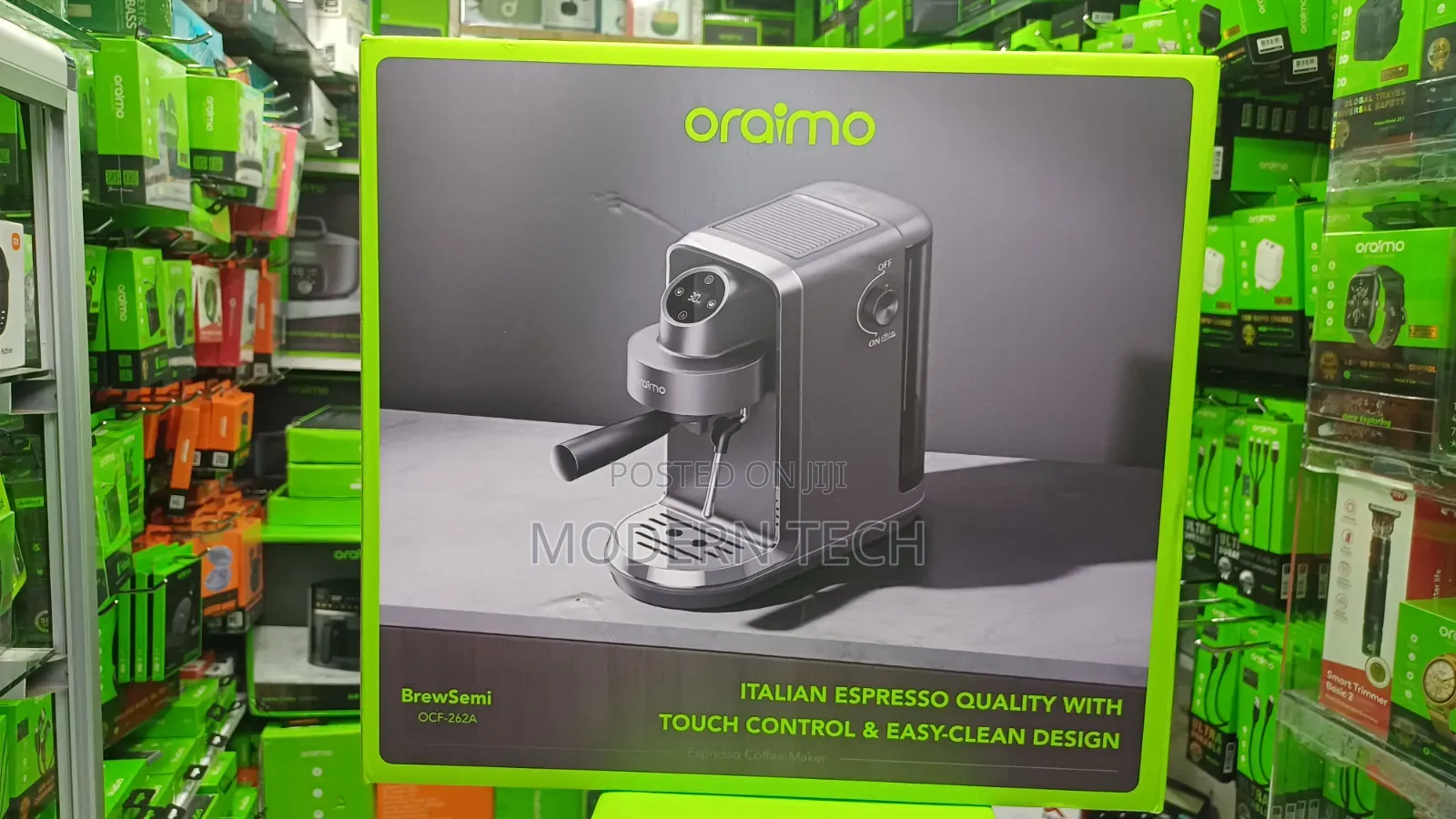 Oraimo BrewSemi 1350W Espresso Coffee Maker – 1.5L