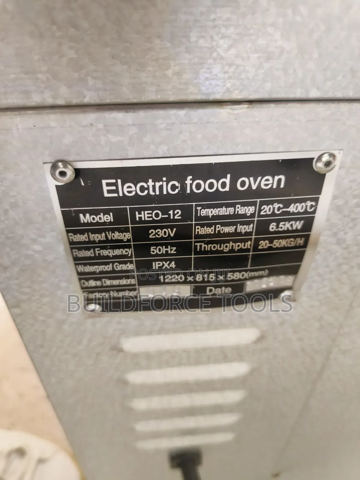 Electric Oven Single Deck Two Trays