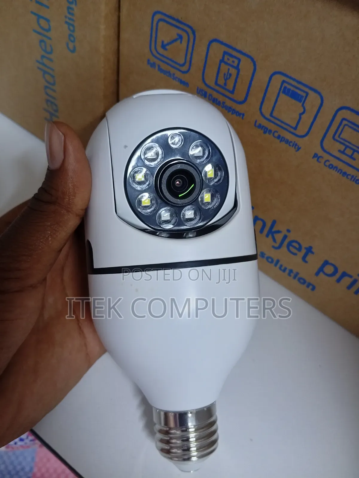 Easy Placement V380 Bulb CCTV Camera for Complete Property Awareness